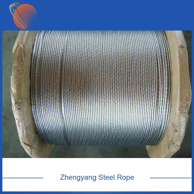 ASTM A475 দস্তা লেপা ইস্পাত তারের স্ট্র্যান্ড