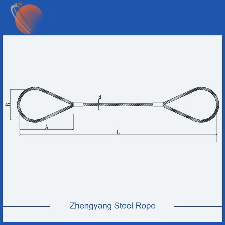 চাপা তারের দড়ি slings